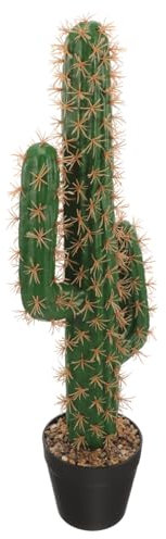 Healifty Cactus Artificial Grande Maceta Mediana, Planta Suculenta Falsa De Plástico Realista, Decoración para Oficina y Hogar, Adorno De Cactus Sin Alergias, Ambientación Zen para Escritorio