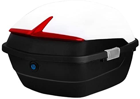 Genérico Baúl Superior Universal para Motocicleta: baúl para Casco, Resistente y Duradero, con herrajes de Montaje universales, Ideal para Motocicletas y Scooters, Ideal para Viajes y Turismo.
