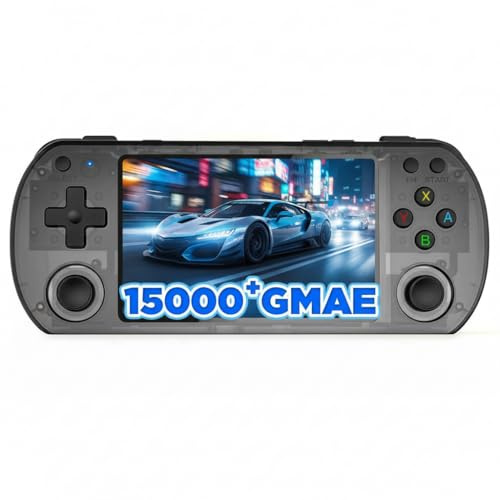 2025 Retro Games Console with 4-Inch IPS Screen, 15000+ Pre-Installed Classic Games, 64GB Memory, 10+ Emulators, 3500mAh Battery, Black