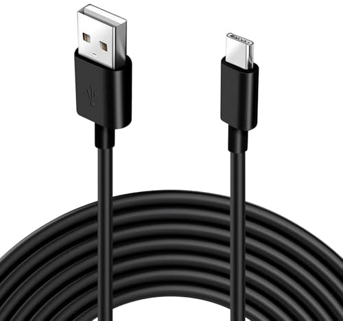 ZenithCove 5M Extra Long USB C Cable, USB A to USB C Power Extension Cable | USB C Charging Cord for Security Camera PS5 Controller Phone Tablet Controller Laptop Switch Pro Controller