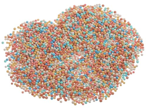 Generico Terriccio in Ceramsite Colorata per Giardinaggio 1000g (3-4mm), Ciottoli di Argilla Idroponici per Vasi da Fiori e Decorazioni da Giardino, Substrato Drenante per Piante e Acquari