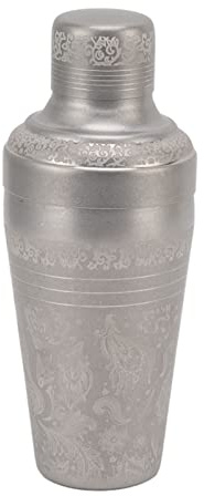 Coctelera, mezclador de margaritas de acero inoxidable, coctelera de, mezclador de bebidas para mezclar bebidas con colador incorporado para camarero (Grabado estilo japonés esmerilado)