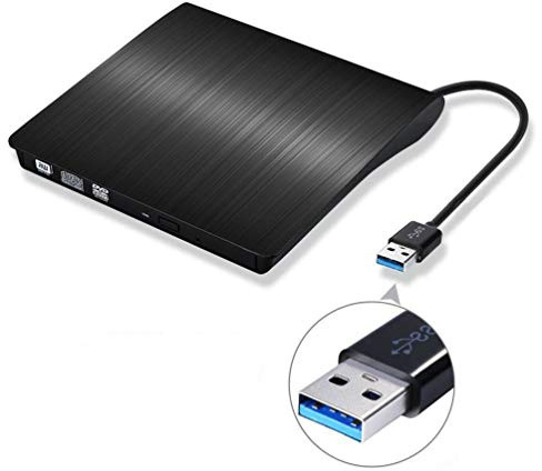 Ultra Slim External USB 3.0 CD/DVD-RW Writer Burner Player for Macbook Pro Air Imac or Other PC/Laptop