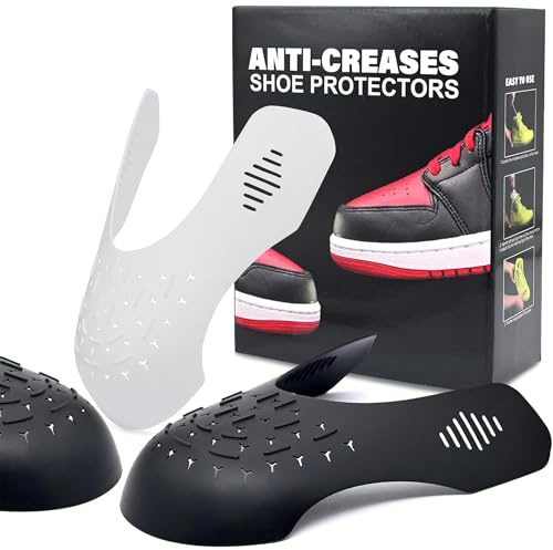 TUPEED 4 Pairs Shoe Toe Protectors, Anti-Wrinkle Shoe Protectors,Shoe Creases Stoppers for Sneaker and Casual Shoes