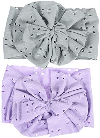 Hohopeti 2stücke Mädchen Haarschleifen Stirnbänder Elastische Haaraccessoires Für Geburtstagsfeiern Und Festlichkeiten Atmungsaktiv Und Bequem Für Neugeborene Und Kleinkinder