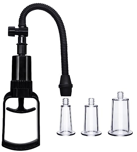 ALMYMM Nippelsauger Brustwarzen Sauger Set Mit 3 NippelCup,Extrem Saugkraft Nippel Sucker Brustpumpe Bruststimulation Brust Vergrößerung Stimulation Saugersm Sexspielzeug extreme Für Frauen Paare