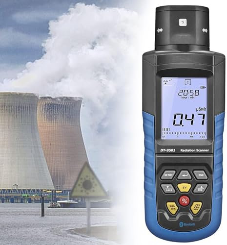 ZXSYYDS Contatore Geiger, rilevatore di Radiazioni nucleari, rilevatore di Radiazioni nucleari elettromagnetiche Professionali, per rilevamento del Campo Elettrico e Magnetico