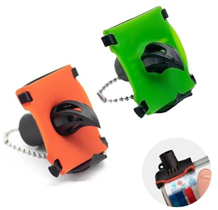 HsentimenH 2 stycken ölhagelgesöppnare, ölflasköppnare innovativ öl shotgun tool, öldrickare med nyckelring, ölöppnare flasköppnare för fest strand semester fest