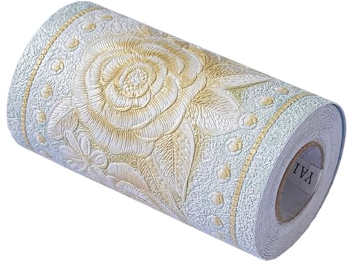 TsoLay 5m/197in Wallpaper Border Peel and Stick Self-Adhesive Baseboard Wall Sticker Borders Windowsill Waistline Wallpaper Home Decor Sticker