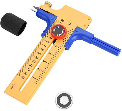 Taglierina Circolare a Compasso, Taglierina Circolare Rotante, Taglierina a Bussola, Taglierina Circolare per Tessuto, Taglierina Circolare Regolabile Stile Bussola, Taglierina