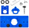 Schablone Set Scharnier Bohrschablone mit Bohrlochabstand 46/48/52mm, Forstnerbohrer Ø35mm Holzbohrer Lochsäge und Scharnier Boring Jig Ø35mm, Bohrhilfe, Topfscharnier Schablone