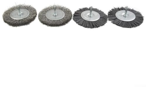 Hasaller 4 spazzole elettriche per malta elettrica per pulizia di giunti elettrici spazzola per giunti accessori per marciapiedi e pietre per pavimentazione