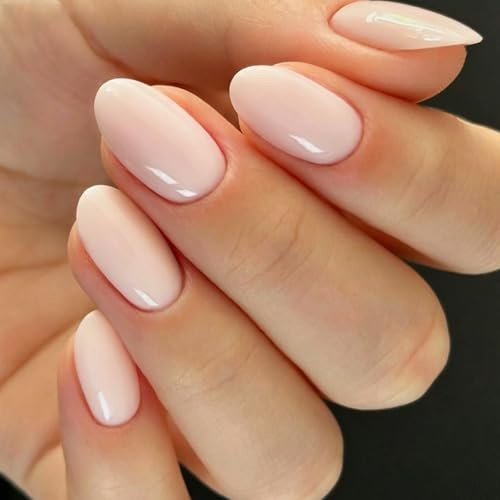 JMEOWIO Nagelfolie Creme Rosa Gel Nail Nagelfolien Selbstklebend Nagelsticker Uv Härtend Dekoration Nageldesign Zubehör