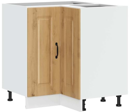 vidaXL Küchen-Eckunterschrank Kalmar Artisan-Eiche Holzwerkstoff