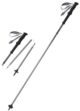 Naturehike 184g Ultraleichte Trekkingstöcke, 4 Faltbare, verstellbare Abschnitte, 3K-Kohlefaser und Stock aus 7075er Aluminiumlegierung zum Gehen, Wandern, Bergsteigen (saphirblau - 130cm)
