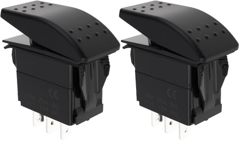 OTOTEC Interrupteur à Bascule 2X 3P on-Off-on Haut Et Bas Compatible avec Bruno Les Monte-escaliers SRE-1550 SRE-2000 SRE-2750