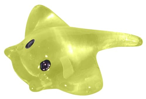 Mini manta - Figurine en résine colorée - Animaux marins - Statues miniatures pour table et étagère d'aquarium - Décoration créative et amusante - Animal et amoureux de la mer - Accessoire d'intérieur