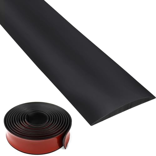 Tira de transición de PVC autoadhesiva para suelos de moqueta a baldosa, 15 m x 7,6 cm, perfecta para suelos laminados y parqué, fácil de instalar