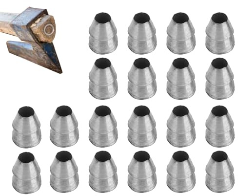 Cuñas para manijas de martillo, cuñas de manija de herramienta,Mango Kit de cuña cuña de metal | Cuñas de mango redondas Cuñas de acero, juego de cuña Reemplazo de mango de martillo para hacha