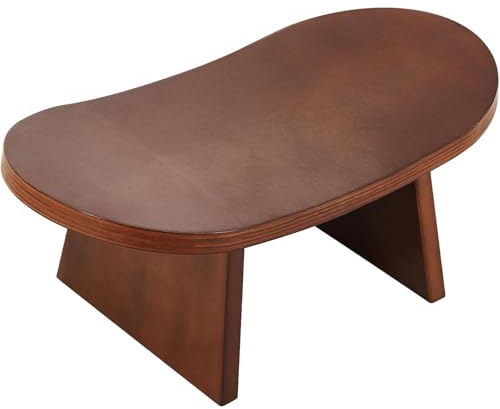 Genérico Banco de meditación ergonómico de Madera, Taburete Auxiliar portátil for Yoga, oración, Viajes, Mindfulness y práctica Zen.(L)