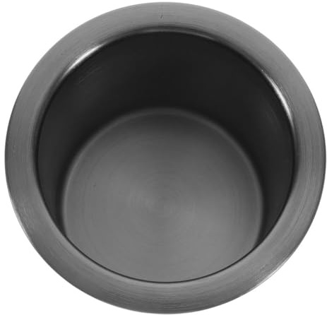 GAROZATION Portabicchieri in Acciaio Inox 304 per Divano Maniglie Reclinabili, Inserto Portabicchieri di Ricambio Nero Satinato, Montaggio Senza Attrezzi per Soggiorno