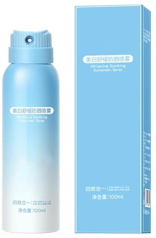 Resesolskyddsspray 100 Ml SPF 50+ Vattenresistent Lättviktig | Solblock Spray För Både Ansikte Och Kropp För Utomhussporter, Strandaktiviteter, Semester, Resor Och Sommar