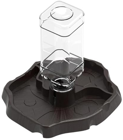 Distributore d'acqua per rettili animali domestici, abbeveratoio alimentare infrangibile – per cibo e acqua per galapagi, lucertole, gechi, camaleonti, tartarughe, rane, animali domestici