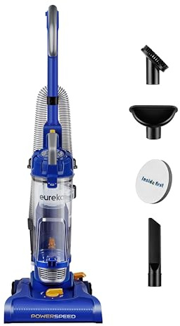 eureka NEU182A PowerSpeed Bagless Upright Vacuum Cleaner, Lite, Blue