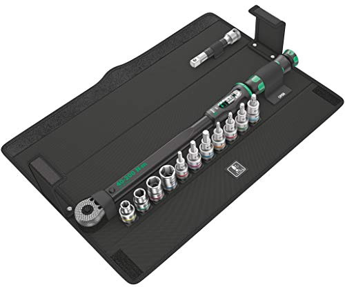 Wera Click-Torque C 3 Set 1 Adjustable Torque Wrench Set, 1/2 Square Drive, 40-200 Nm, 13PC, 05075680001