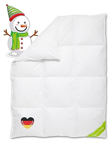 Koru Kids® Kinder Daunendecke 100 x 135 cm – 100% kanadische Landdaunen – Kinderbettdecke – Kinderdecke 100x135 – für Baby Kinder – Bettdecke 100x135 - Made in Germany
