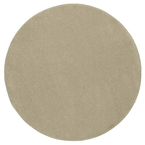 Mia's Teppiche Emma - Alfombra Redonda para salón, Pila Corta, Creme - 160 cm Redondo