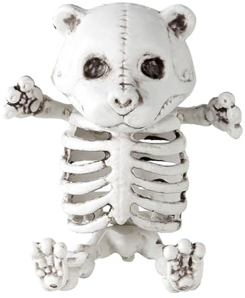 W WIDMANN MILANO Party Fashion 10993 - Teddybär-Skelett, 15 cm, Dekoration, Skelett, Horror, Halloween, Mottoparty