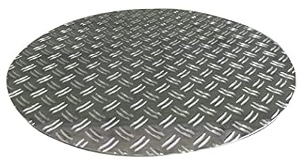 Grill und Gulliabdeckung rund Typ S1 aus Alu Riffelblech 1,5/2 // 2,5/4 (2,5/4Riffel Ø800mm)