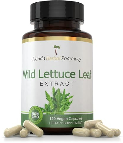Florida Herbal Pharmacy, Wild Lettuce Leaf Extract Capsules (Pack of 3)
