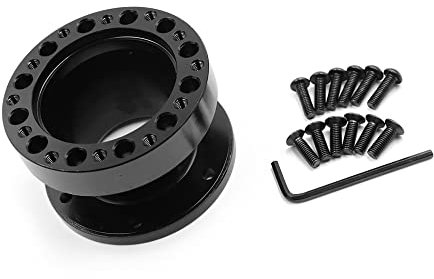 A ABSOPRO Altezza Sterzo Ruota Mozzo Adattatore Distanziale 51mm Alluminio Lega Nero