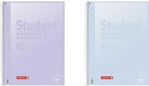 BRUNNEN Collegeblock Premium Student „Pastell 2“ A4 Pastellfarben, 1 beliebige Farbe wird geliefert