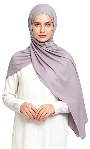 Lina & Lily Maxi Hijab Jersey Premium, Kopftuch Schal Turban für Muslimische Frauen