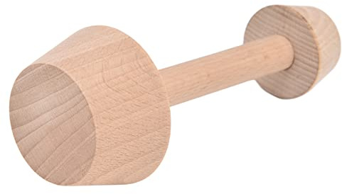 Pssopp Mini Pie Press Mini Pie Mold, Time Saving Egg Tart Molds for Egg Tarts, Cheesecakes, Muffins - Wood Color