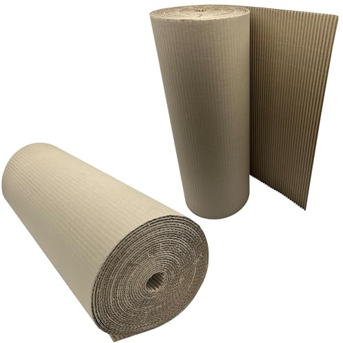 600mm x 10m Corrugated Cardboard Paper Roll - 10 Metres