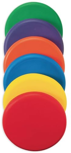 S&S Worldwide Spectrum™ Foam Discs Set of 6-8-1/4 Diameter - Vibrant Colors for Fun Play