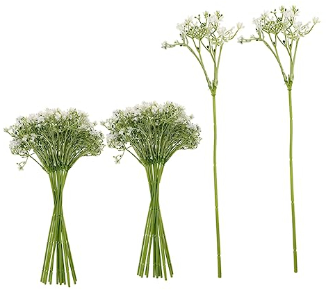 DECHOUS Bundles Künstliche Gypsophila Blumenstrauß Für Hochzeit Heimdekoration Realistische Kunstblumen Für Tischdeko Brautstrauß Mittelstücke Stiele Pro Bund