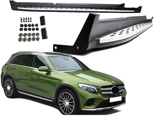 Auto Seitenschweller Flügeldiffusor für Mercedes GLC X253 + Coupe C253 2015-2019,Kratzfest Auto Seitenfender Rock Splitter Seitenrock Splitter