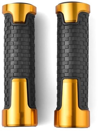 WITTYL Griff Motorrad Lenkergriff Gummi Anti-Rutsch Lenkergriffe Für CBR650F CBR250R CBR600RR CBR1000RR CBR 650 250 600 1000 Lenkerabdeckung(Color:Gold)