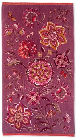 Pip Studio Viva la Vida lila Badetuch 100x180cm (1 Stück)