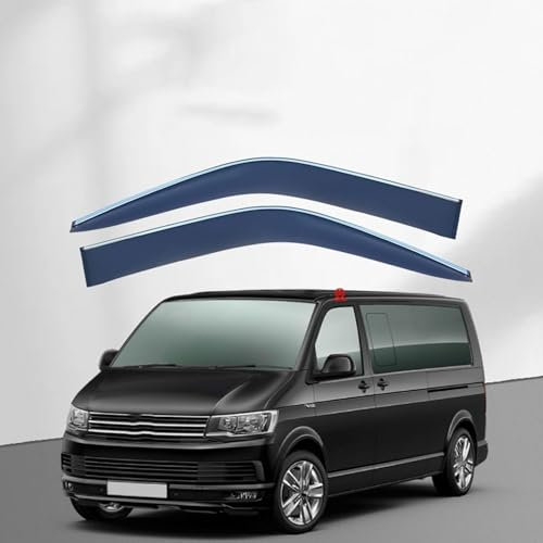 AlbaEUC Windabweiser Regenabweiser Windschutz für VW Multivan T5 T6 2003-2021, Dynamischer Entwurf, Langlebig & Robust, Verringerung von Lärm und Luftturbu