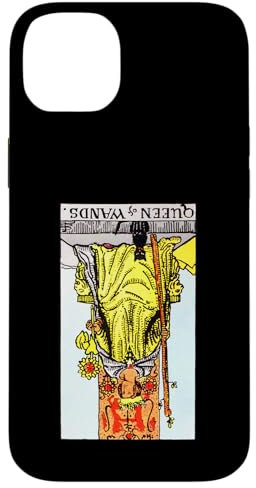 Queen of Wands Carte de tarot avec inscription « Reversed Rider Waite » Coque pour iPhone 14 Plus
