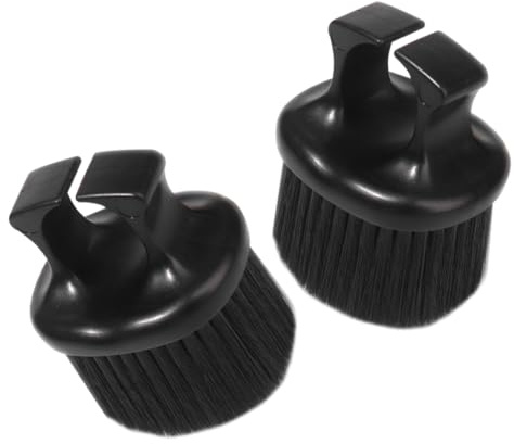 IWOWHERO 2 Bartpflege Bürste mit Ringdesign Weiche Nylonborsten Kompakte Bart Haarbürste für Herren Langlebig und Vielseitig für Styling und Reinigung für Salon und Zuhause