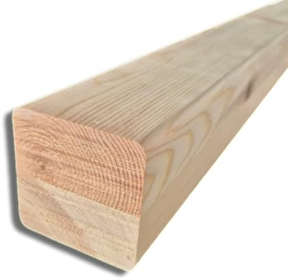 Trave in Pino Bilama Piallato 7x7 cm, 300 cm - Travetto in Legno Naturale per Bricolage