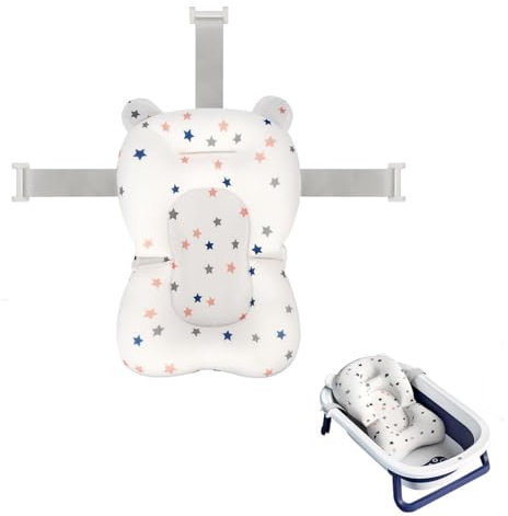 Baby Bathtub Pad Portable Slip Resistance Comfortable Soft Floating Infant Bath Cushion for Baby Shower