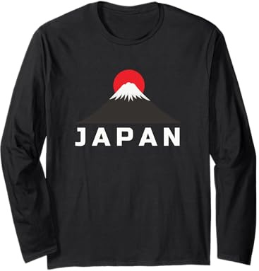 Japan Travel Mount Fuji Sun Rising Tops, Camisetas y Accesorios Manga Larga